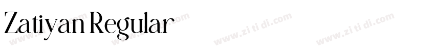 Zatiyan Regular字体转换